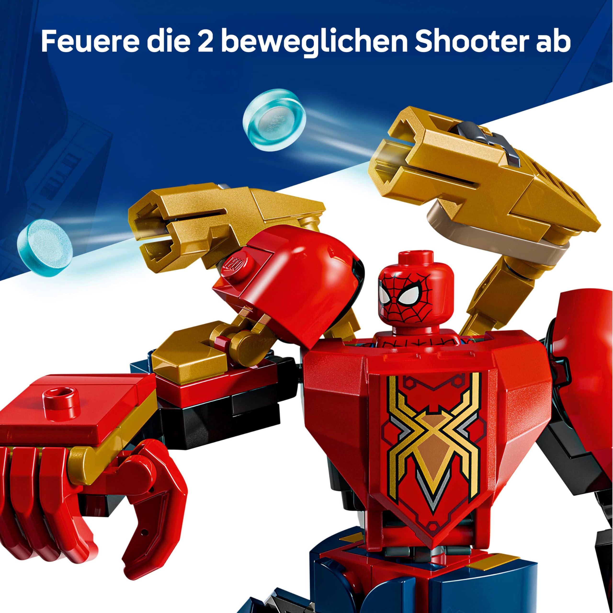 LEGO | Mech-Duell: Spider-Man vs. Doc Ock - Superhelden Spielzeug mit 2 Actionfiguren, 3 Minifiguren, Shootern - Konstruktionsspielzeug für Kinder - Geschenk für Jungen ab 6 Jahren und Mädchen - 76338 3