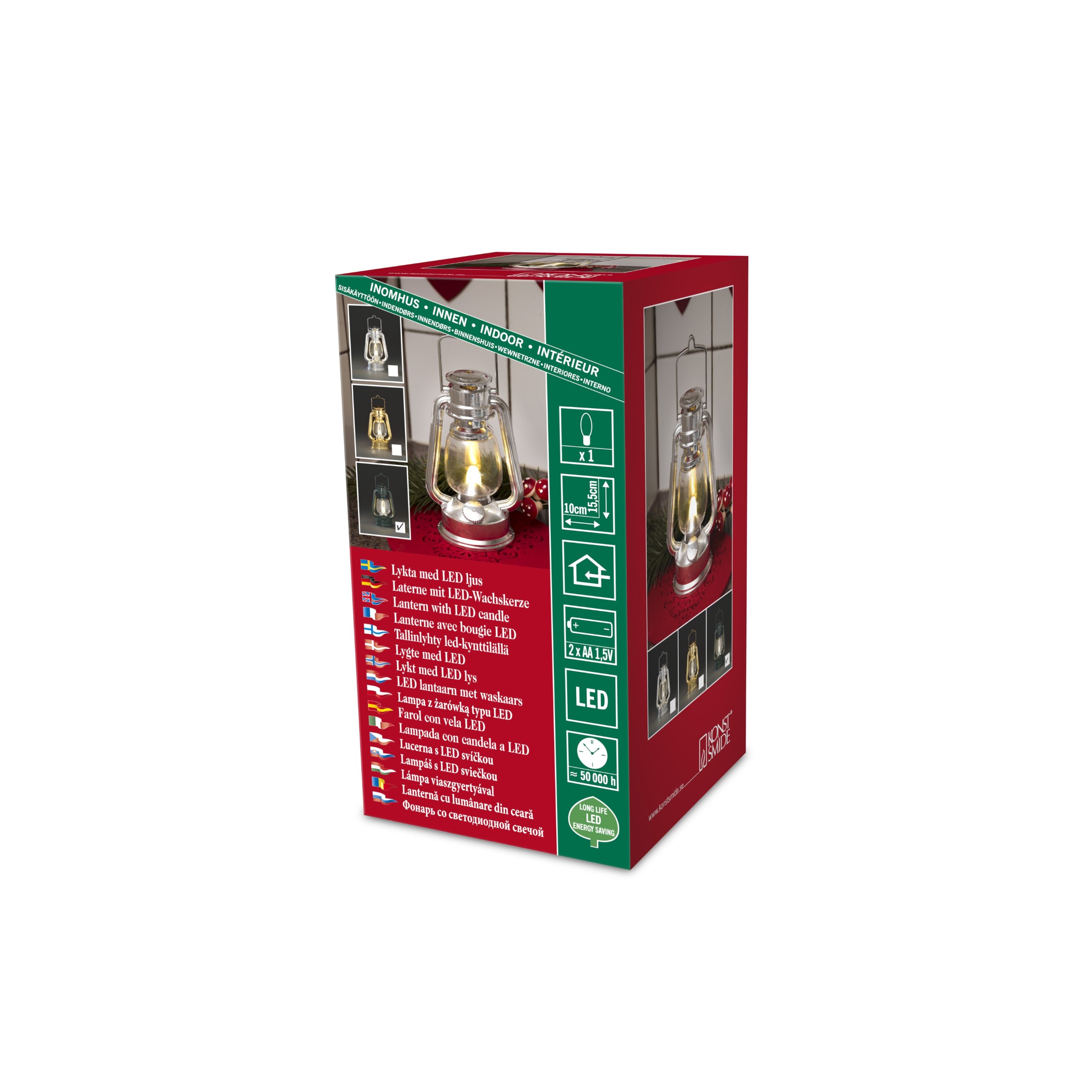 Konstsmide LED Sturmlaterne - Green