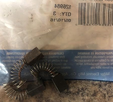 3 Pack 126984 Carbon Brush With Spring For