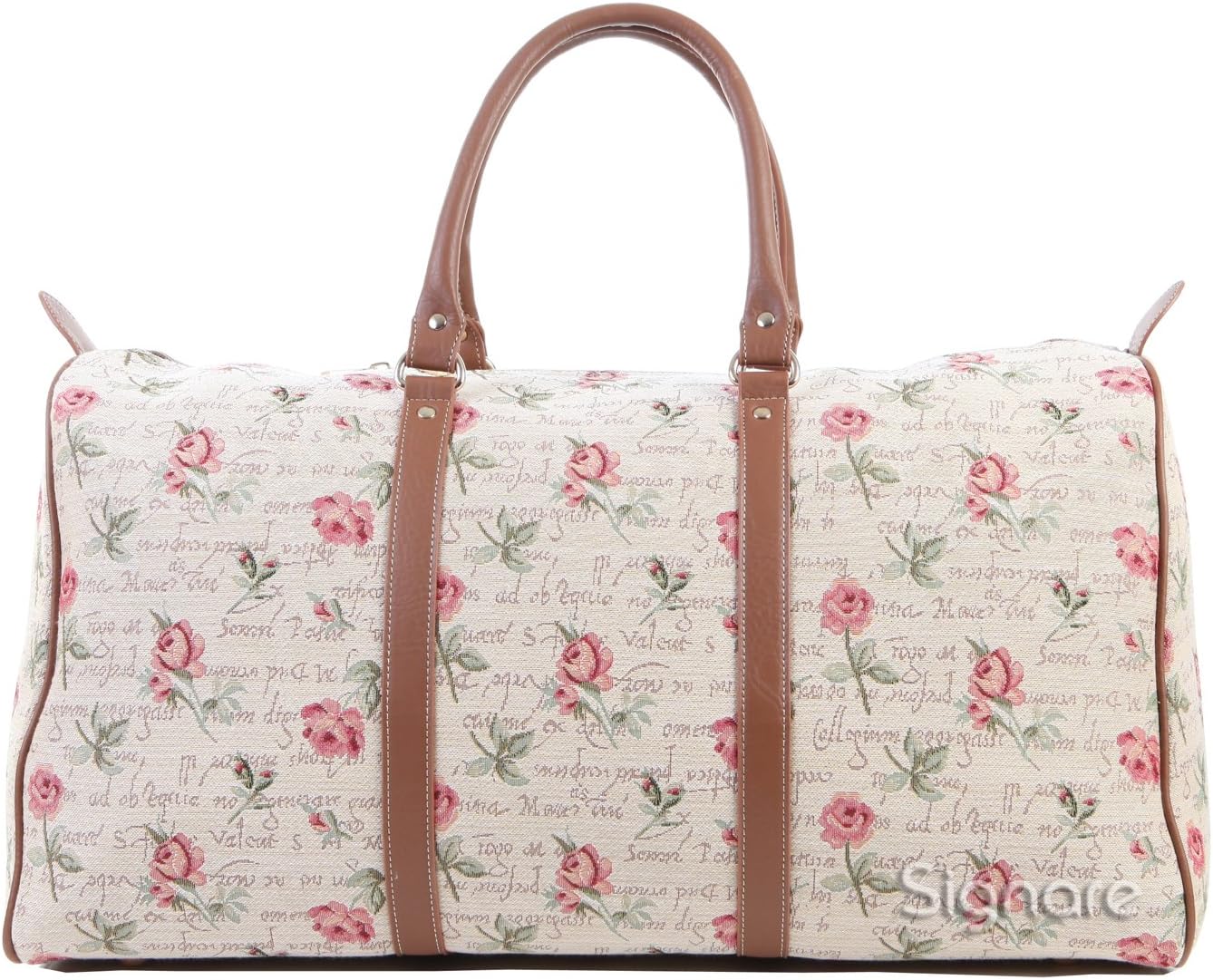Signare 22" 45L (LARGE) ladies holdall bag/travel bag/weekend bag/cabin hand luggage/ Pink Rose