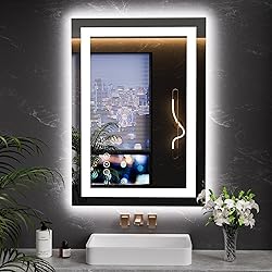 LOAAO 20"x28" LED Mirror for Bathroom, Lighted