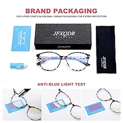 JFXQDR Women's Blue Light Blocking Glasses, TR90