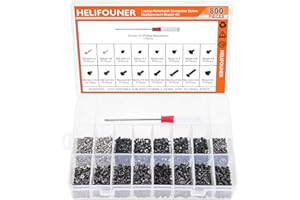 HELIFOUNER 800 Pieces Laptop Notebook Computer Screw Replacement Repair Kit, Electronic Repair Screws for SSD, Laptop Notebook Computer