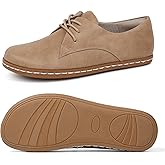 benassal Women Barefoot Dress Shoes Wide Toe Box Shoes Oxfords Shoes