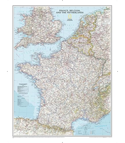 Large Detailed France Map Times Atlas France Map - 22.25x16.25 Inch ...