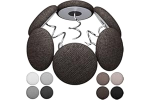 MAICOBI Bed Skirt and Upholstery Twist Pins – Flax Covered Button Pins for Securing Bed Skirts, Sofa Covers, Armchair Caddies, and Armrest Covers（16 Dark Brown）