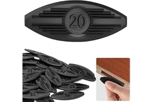 Nkiy Quen 60 Pcs Plastic Joining Biscuits, Self Clamping Plate Joiner Biscuit, Black Biscuit Joiner Attachment for Woodworking Deck Door Furniture Trim