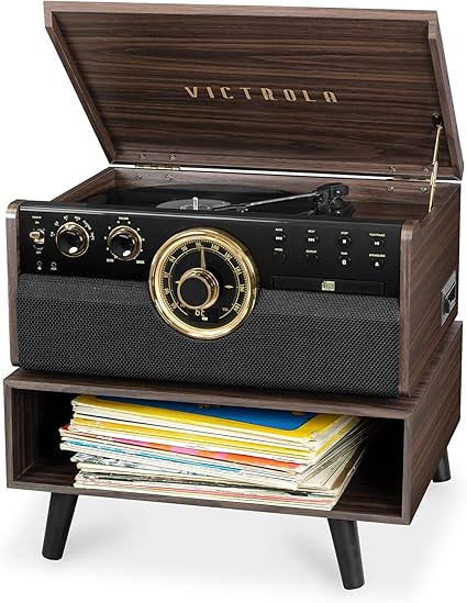 victrola 6 in 1 turntable external speakers