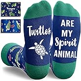 HAPPYPOP Animal Gifts for Women Men - Shark Penguin Frog Hippo Turtle Otter Socks for Teens
