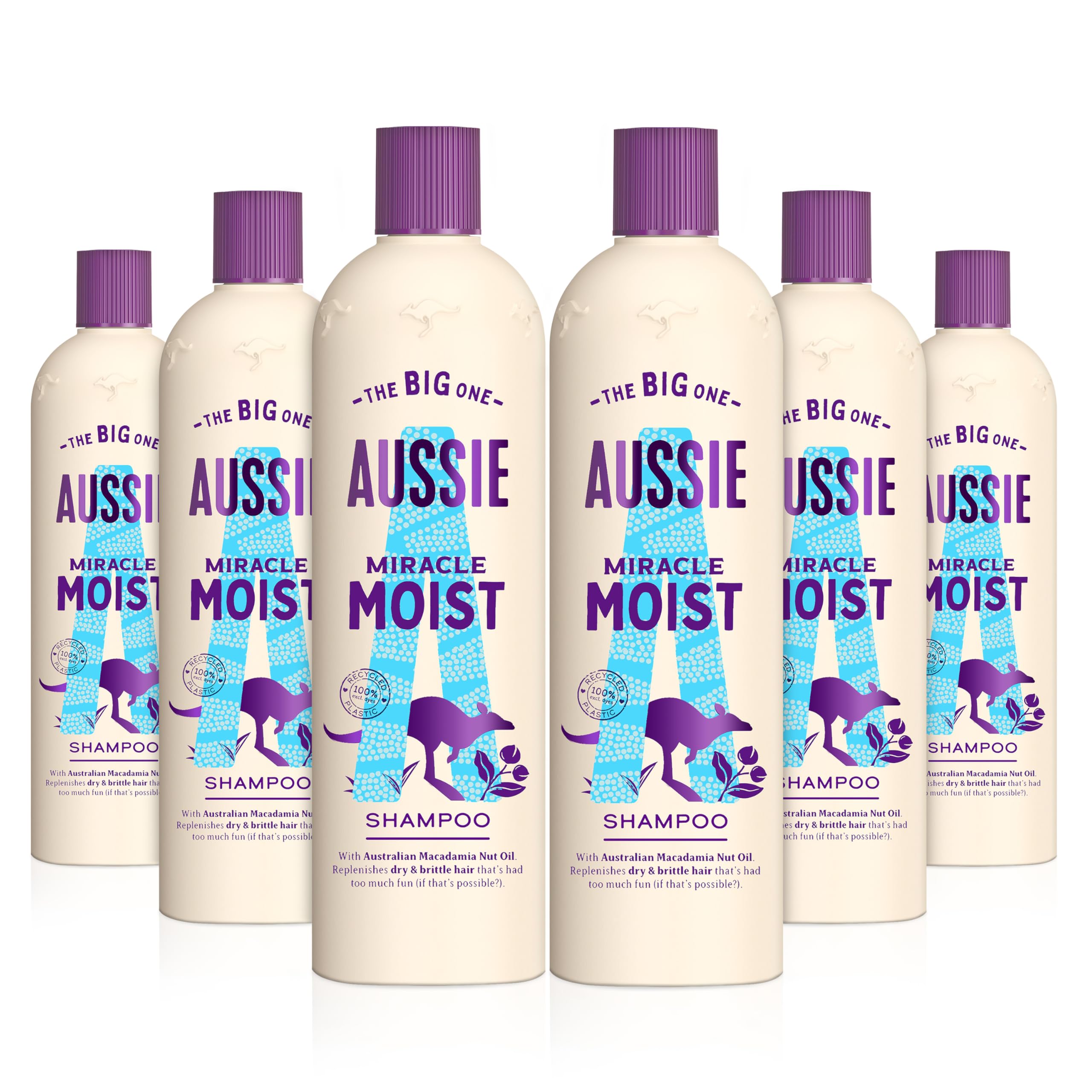 Aussie Miracle Moist Shampoo 500 ml - Pack of 6