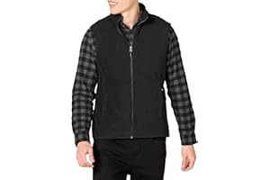 Amazon Essentials Men's Full-Zip Polar Fleece Vest (Available in Big & Tall)