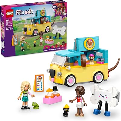 LEGO Friends Pet Accessories Van 42678 Toy Playset with 2 Mini Dolls and 3