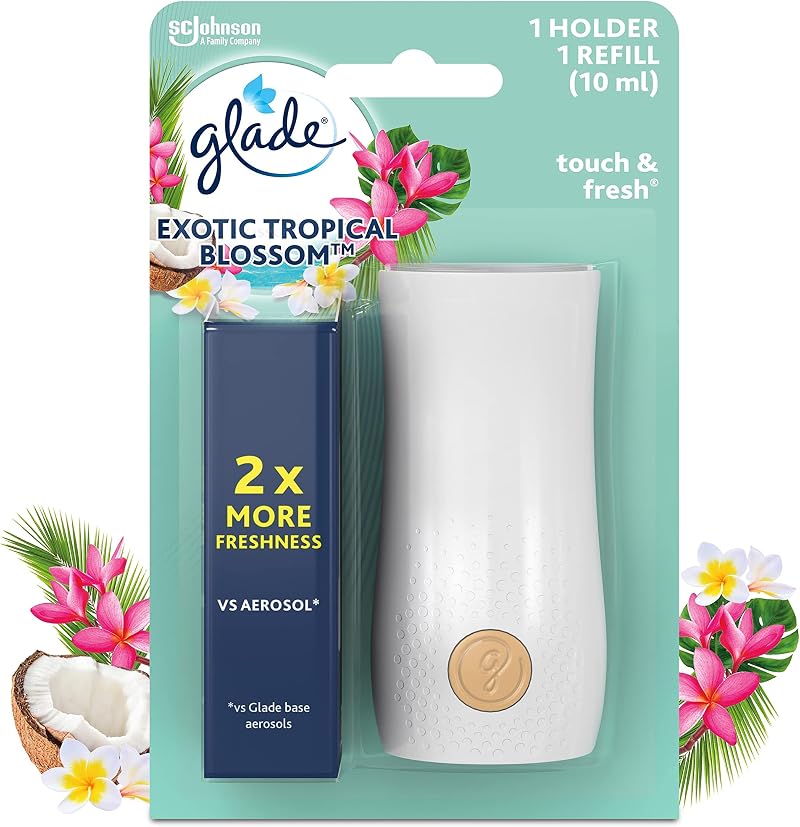 Glade Touch & Fresh Holder and Refill Tropical Blossoms 1 Starter Kit