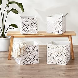 DII Non Woven Polyester Storage Bin, Polka