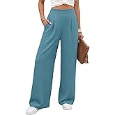 Caracilia Women Wide Leg Pants 2026 Summer High Waisted Business Casual Work Dress Pants Palazzo Slacks Trousers Outfits