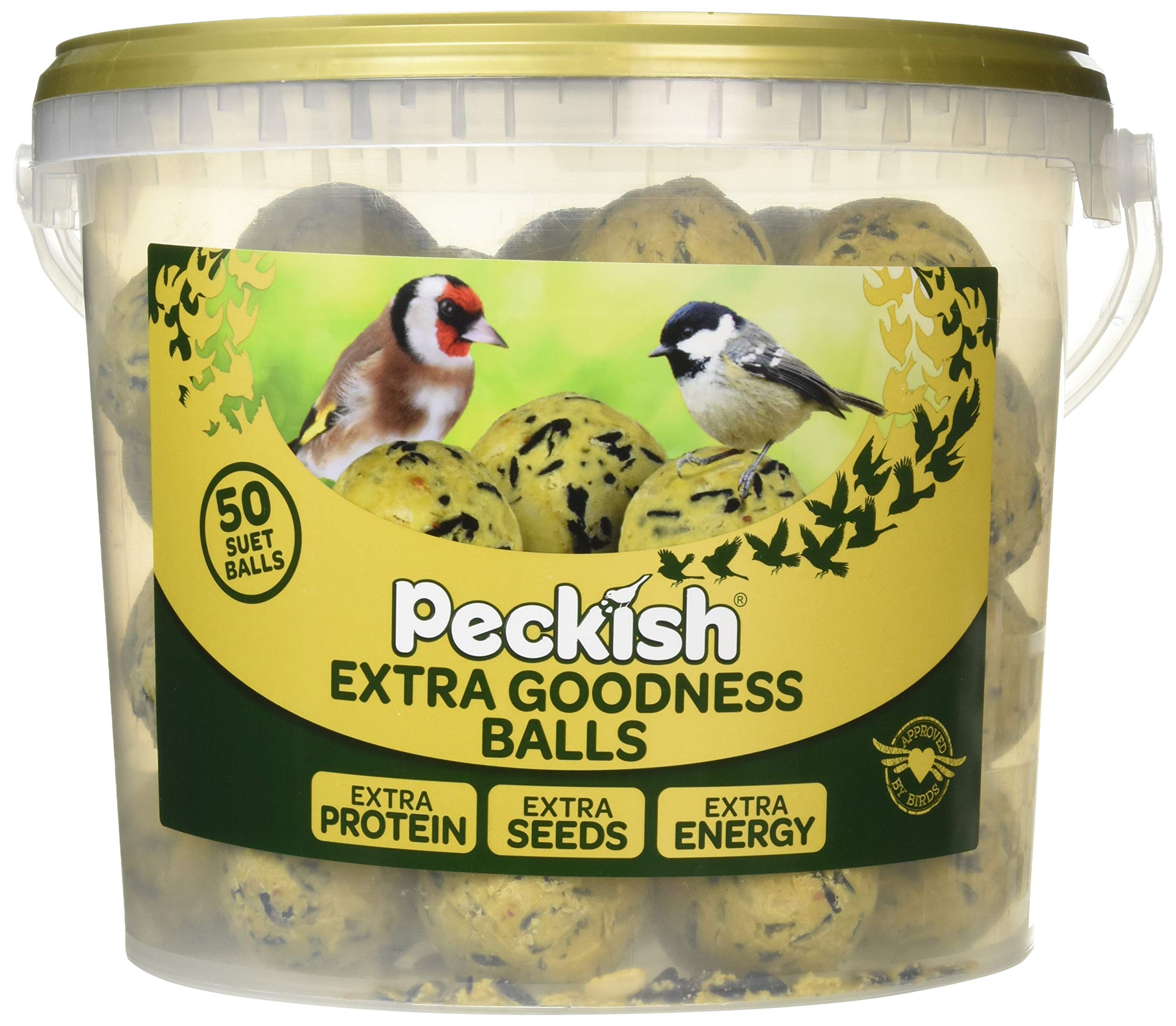 Peckish 60051407 Extra Goodness Bird Food, Natural, Tub of 50