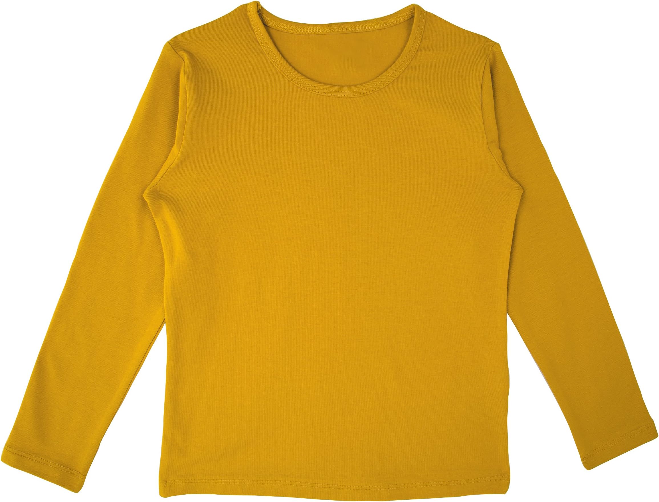 Lovetti Girls' Basic Long Sleeve Round Neck T-Shirt