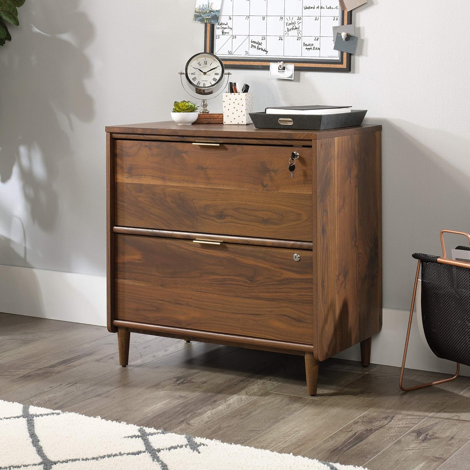 Sauder Clifford Place Lateral File, Grand Walnut finish: Furniture & Decor