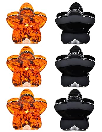 Prettyou 6 Pieces Set Of Small Size Fine Hair Fashion Styling Assorted Accessories Hair Clips Claw For
