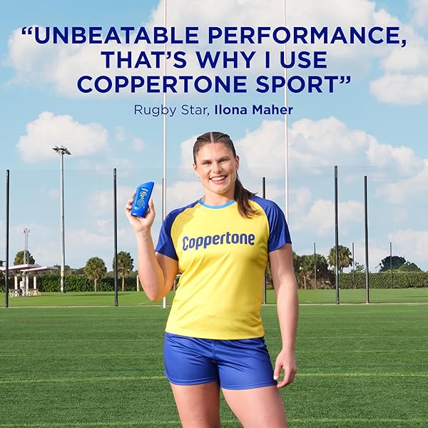 COPPERTONE SPORT SUNSCREEN SPF 50 LOTION, WATER RESISTANT , BODY SUNSCREEN LOTION, TRAVEL SIZE , 3 FL OZ