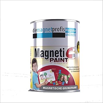 Pot De Peinture Extreme Adhérence Magnétique Allergénique Pour Murs Intérieurs Sans Conservateurs Gris 1 Litre