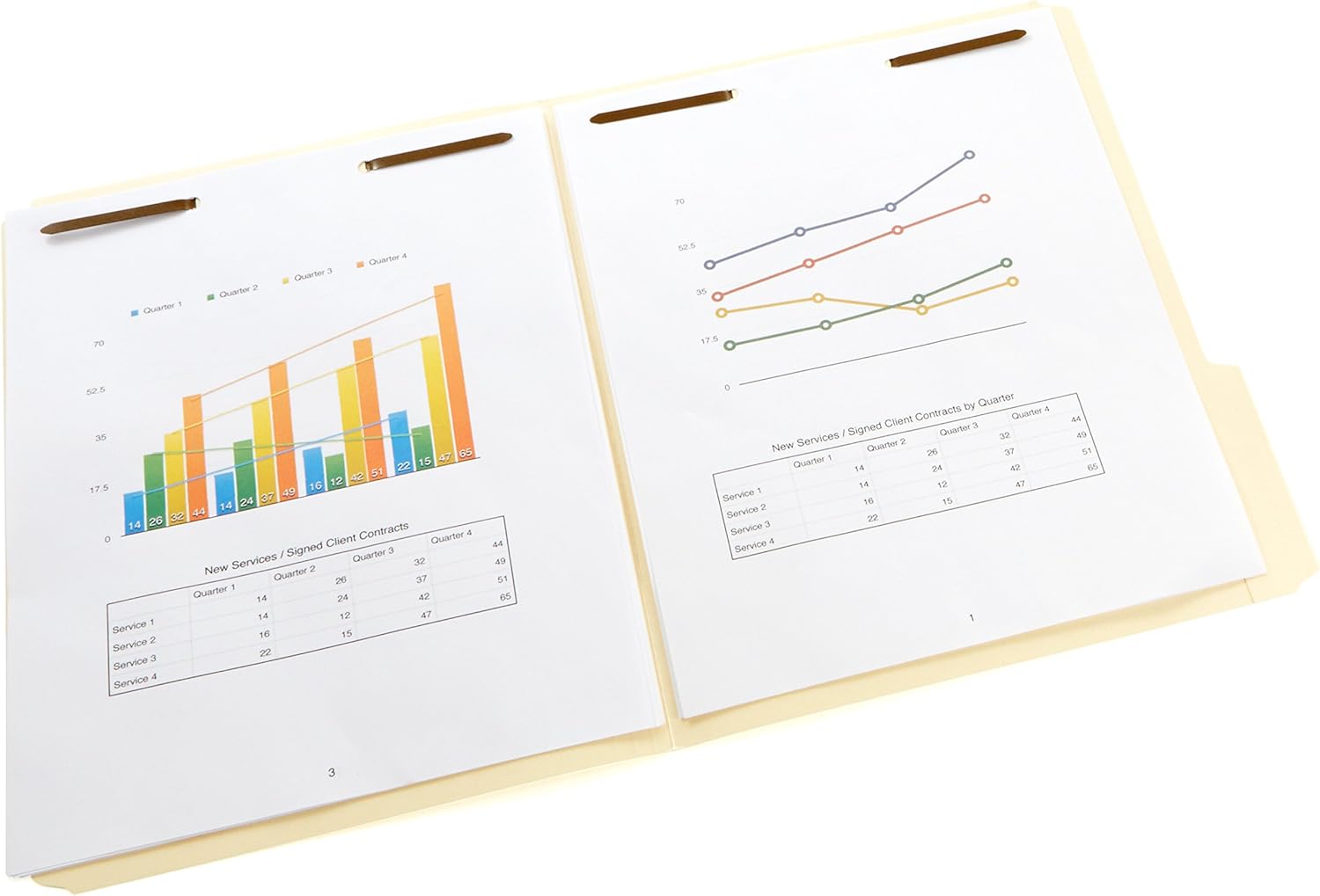 Basics Manila File Folders with Fasteners - Letter Size, 50-Pack : Office Products