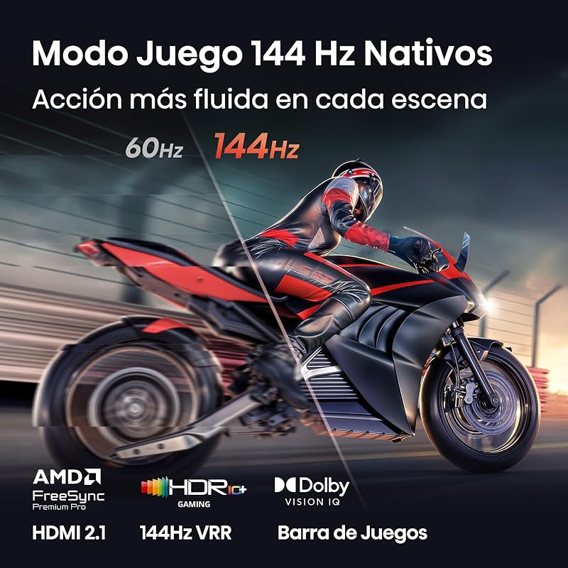 75U7SE - Smart TV MiniLED 75 polegadas, Hi-QLED MiniLED, Modo de Jogo nativo a 144 Hz, Subwoofer integrado, Motor de IA Hi-View, IMAX Melhorado, Modo Cineasta, Dolby Vision IQ, HDR 10+ Adaptativo