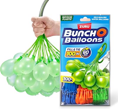 Bunch O Balloons Zuru 3 Color Stems 100 Self-Tying Water Balloons 1 Pack