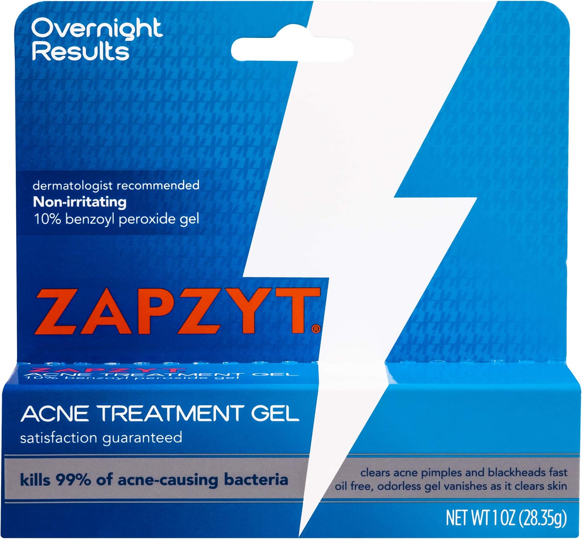 ZapZyt Acne Treatment Gel, 1 oz, Pack of 2