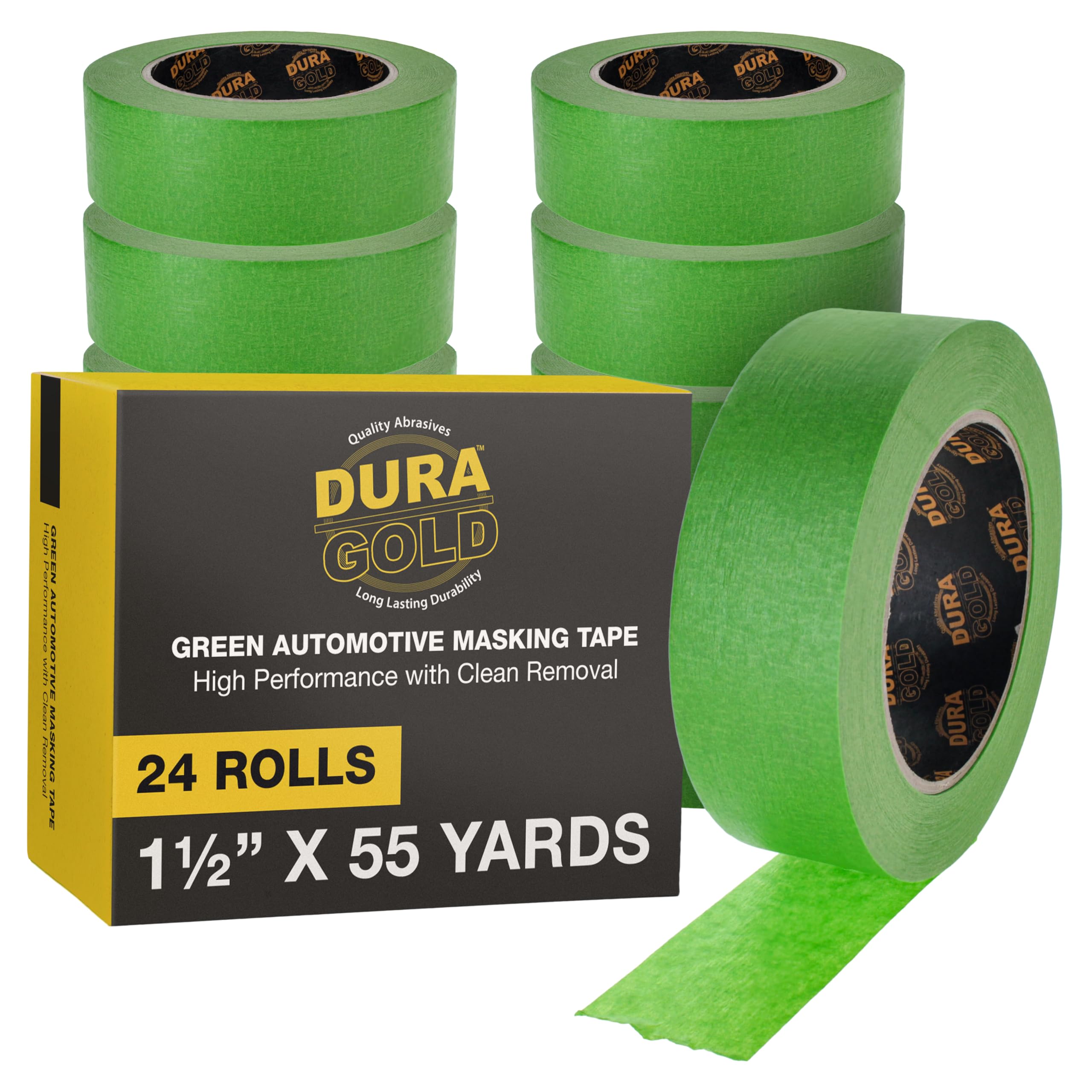Dura-Gold Green Automotive Masking Tape 1-1/2 Inch