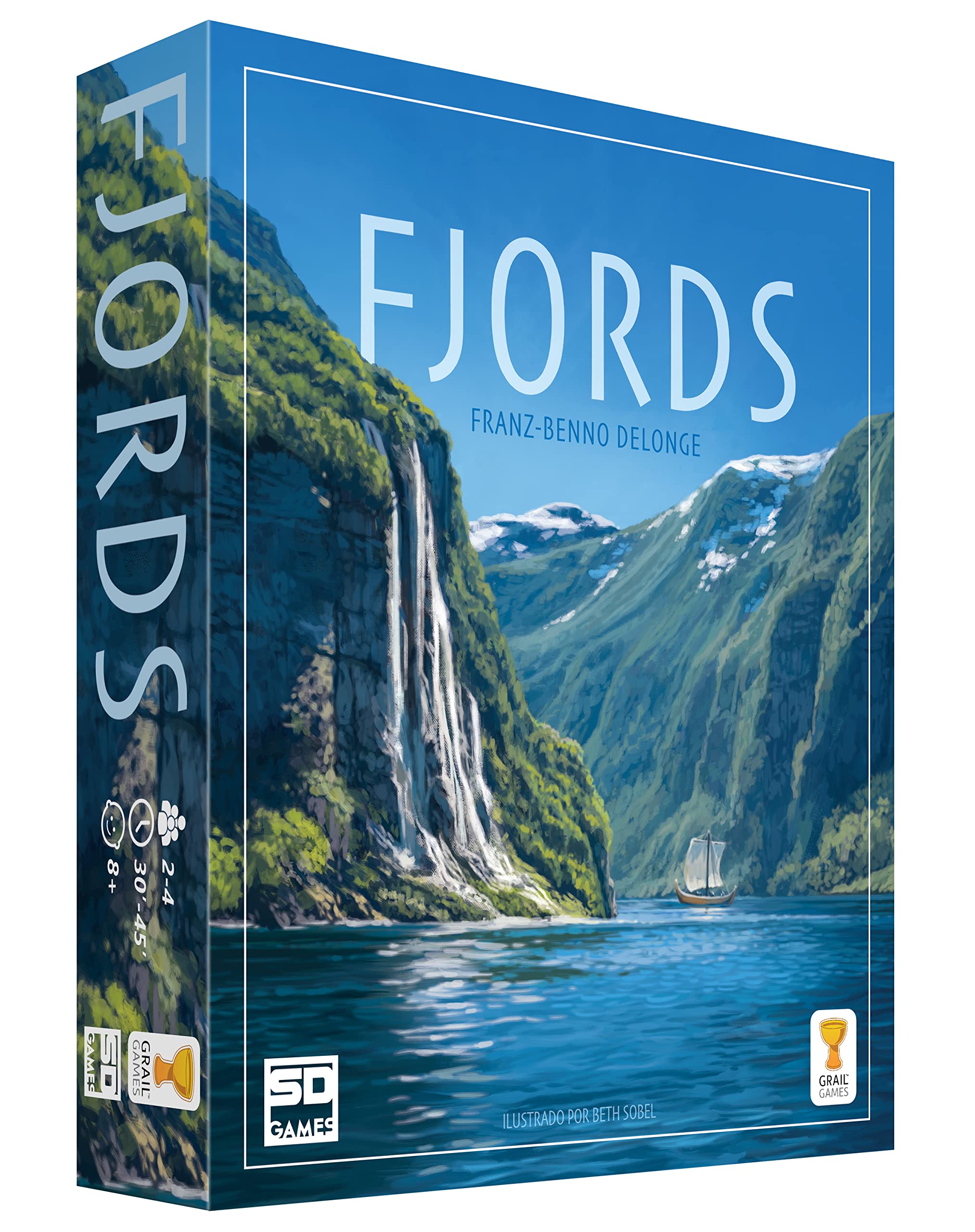 SD Games Fjords: Board Game, 6 Players, Age 18+, Vikings & Exploration