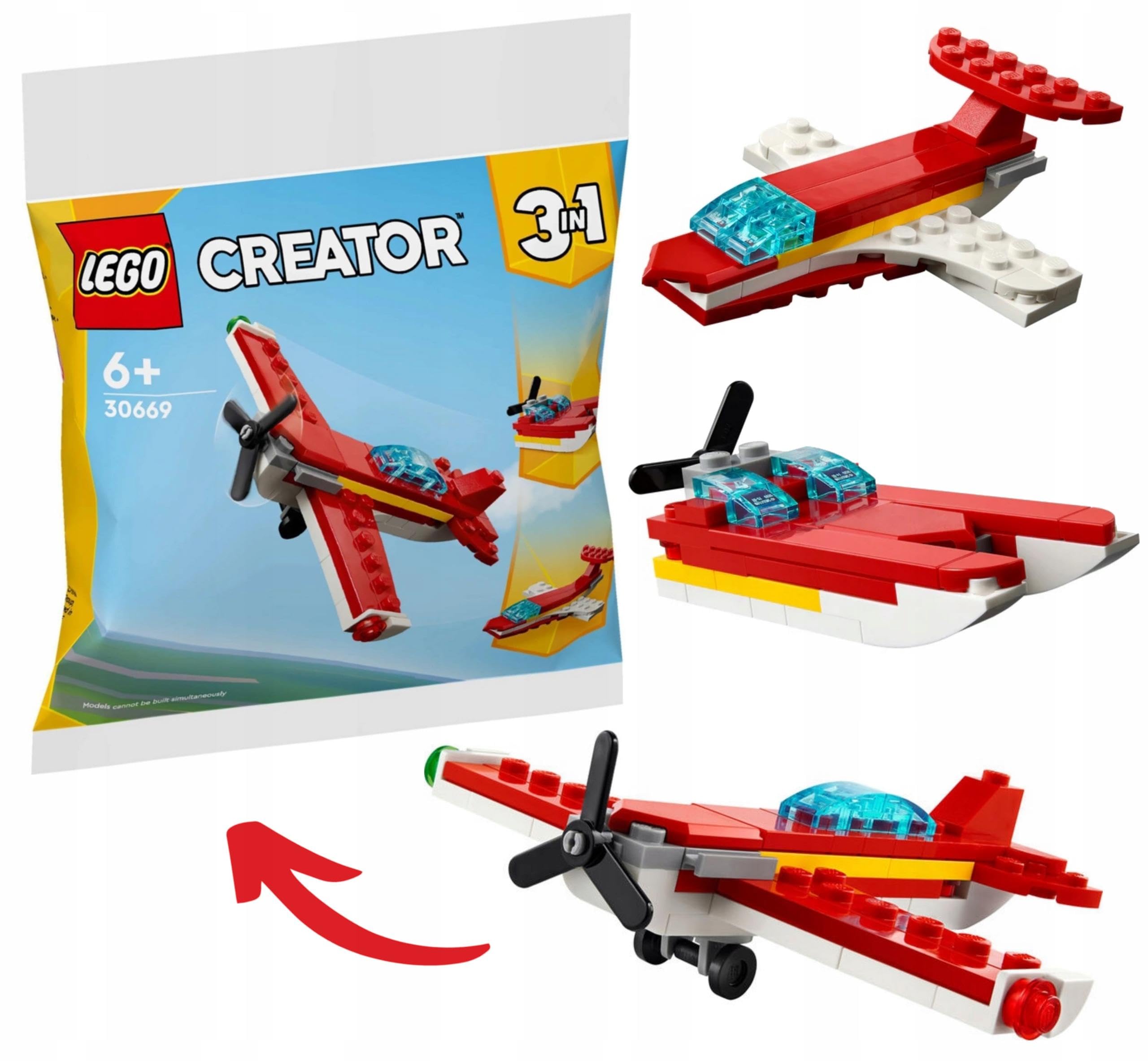 LEGO Creator 3 in 1 Iconic Red Plane - 30669