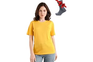 Merino.tech Wool Women Shirts + Socks (Medium, Gold)