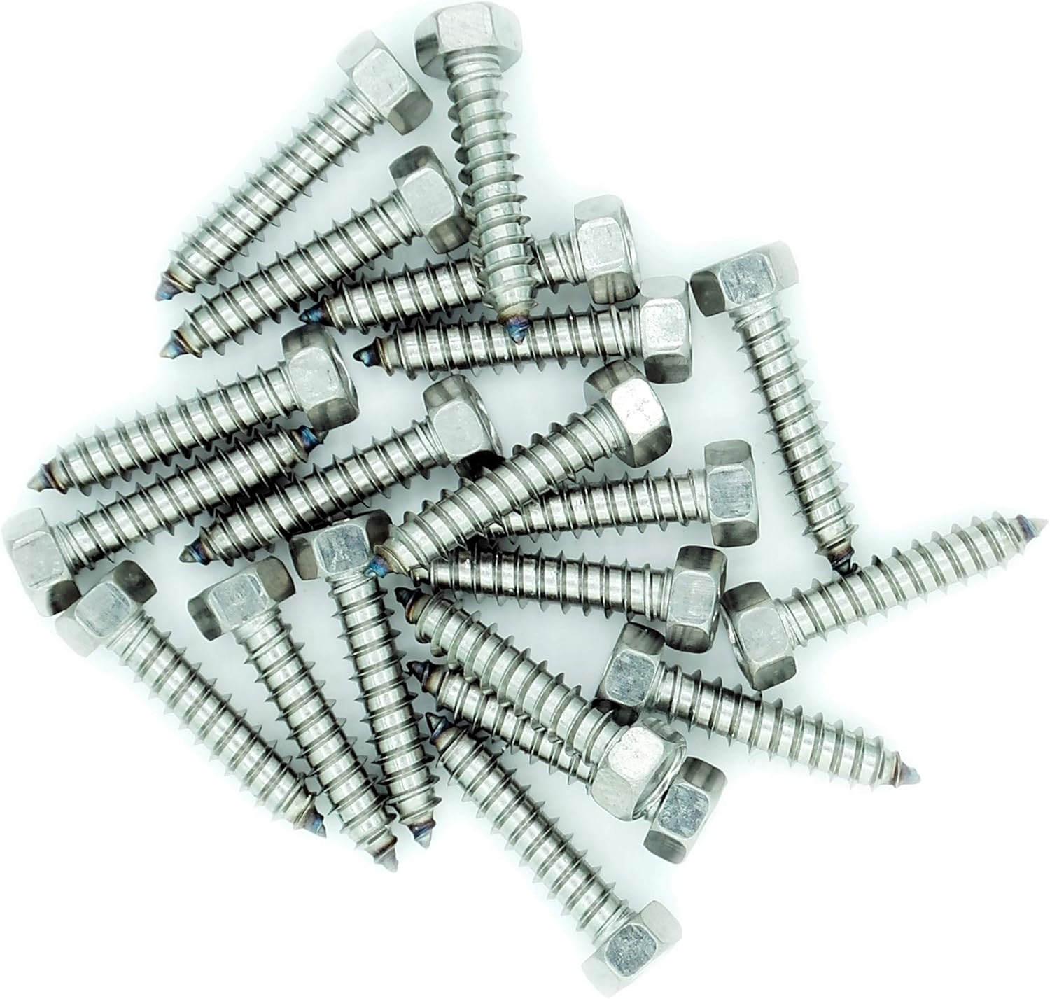 No.10 x 0.7 (4.8mm x 19mm) Hex Self-Tapping Screw - Stainless Steel (A2) (Pack of 20), 4.8x19 - A2 (20) - Image 3