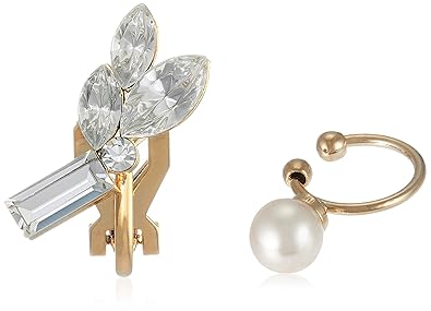 Amazon ミルブラン Milleblanc ビジューイヤリング パール