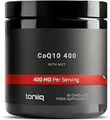 Toniiq CoQ10 400mg Ultra High Purity with MCT Oil 60 Veggie Capsules view 1