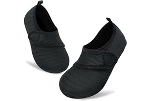 VIFUUR Kids Water Shoes Boys Girls Barefoot Water Sports Socks Hook&Loop Beach Shoes Quick Dry Aqua Socks Swim Walking Outdoor Sports for Toddler