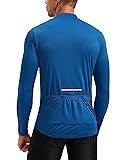 Men's Cycling Jersey Moisture Wicking Long Sleeve