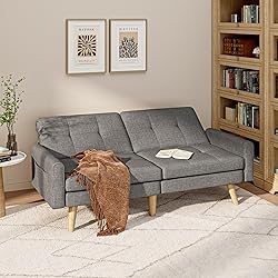 Gizoon Futon Sofa Bed, 70.9" Futon Couch with