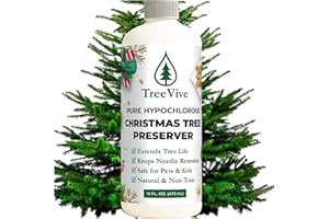 TreeVive™ Natural Christmas Tree Preservative – Extends Freshness & Needle Retention – Enhances Pine Scent – Safe, Non-Toxic, Pet-Friendly Additive for Hydration, Color & Holiday Tree Care