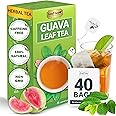 LeafLea Guava Leaf Tea, 40 Individually Wrapped Tea Bags, Made from 100% Natural Guava Leaves (Hojas De Guayaba), Supports Digestion & Wellness, Caffeine-Free, Sugar-Free, Vegan, Non-GMO