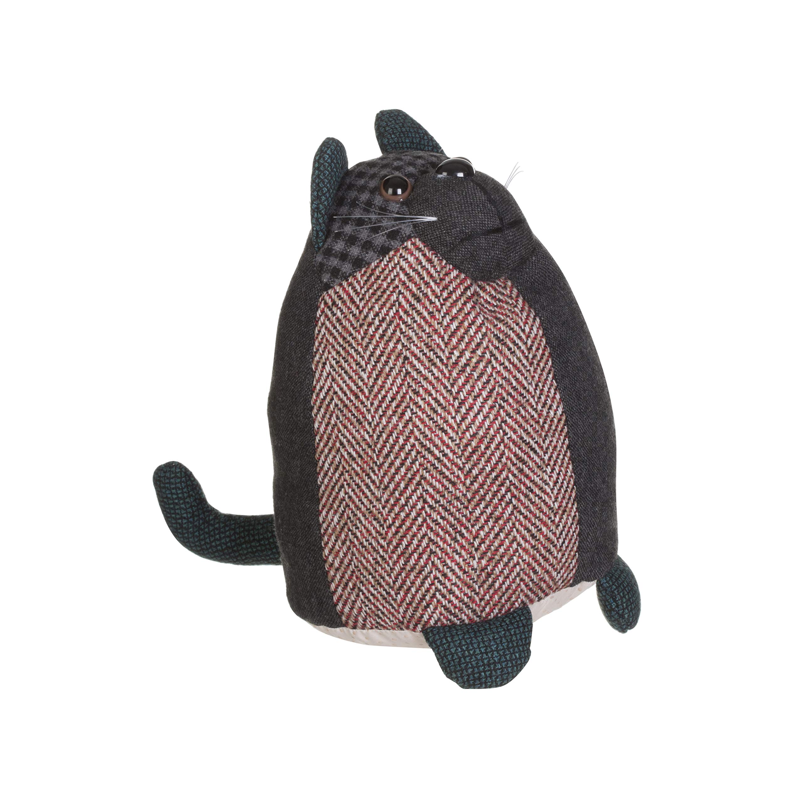 Premier Housewares 1901406 Heritage Cat Door Stop - Green, 18 x 10 x 19 cm — image 1