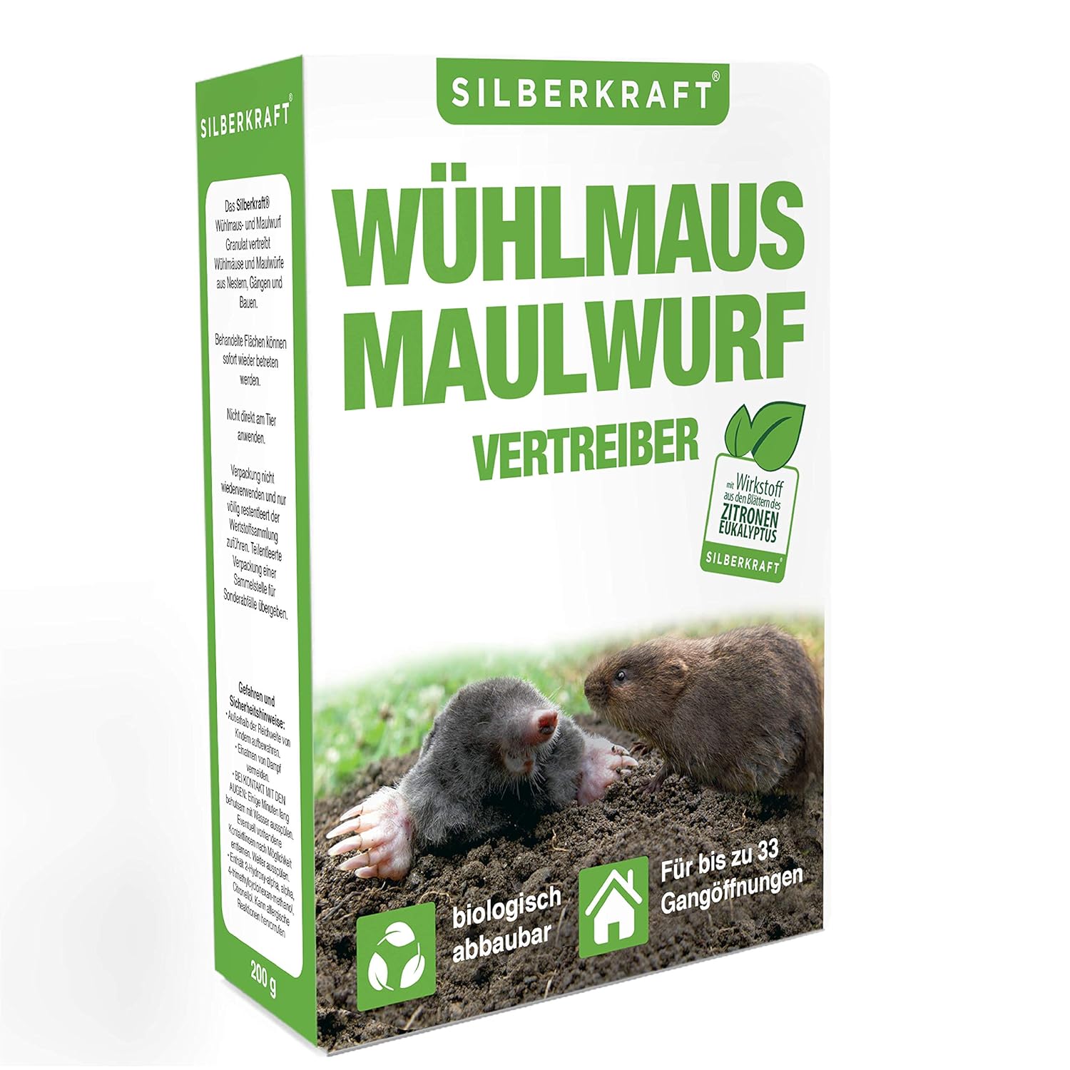 Silberkraft Wuhlmaus Und Maulwurfschreck Granulat Zur Abwehr
