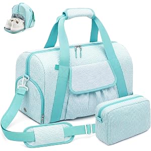 Vogewood Tween Girls Travel Duffle Bag, Weekend Bag with Shoe Compartment | Lightweight Overnight Travel Bag with Makeup Pouc