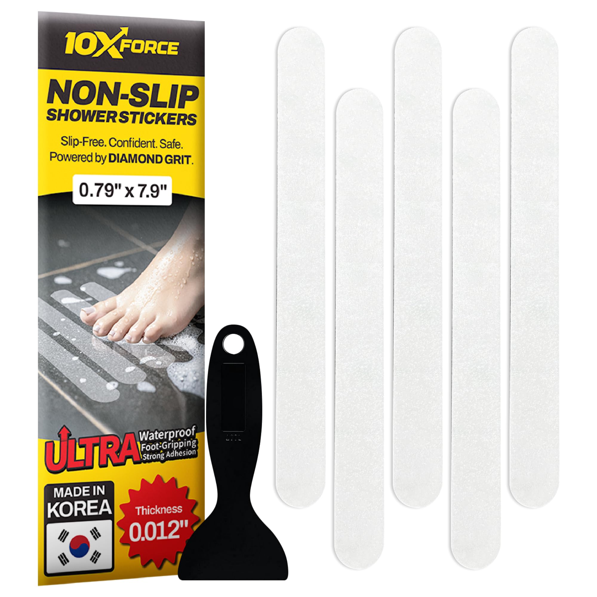 View 1 of [Made in Korea] Ultra-Thin Bathtub Non Slip Stickers - Diamond Grip Non Slip Bathtub Stickers with Strong Adhesive for Elderly and Safety Use (20)
