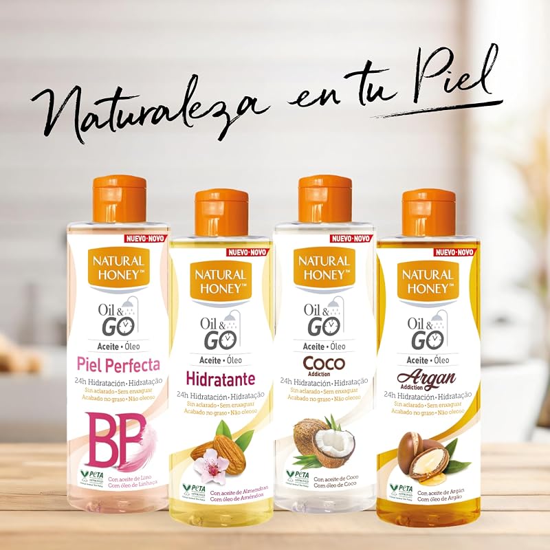 , Óleo & Gás Coco Addiction, Óleo de Banho Enxaguante com Óleo de Coco, 24H de Hidratação com Aroma Tropical, Rápida Absorção, Final Não Gorduroso, Nutritivo e Revitalizante, 250 ml