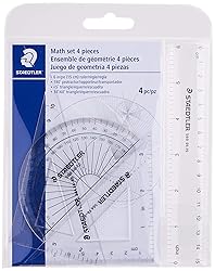 STAEDTLER Math Set - 4 pc Geometry Kit for Students