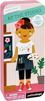 Petit Collage Magnetic Dress Up Play Set Girls Studio Inspire Dream Big 25 view 3