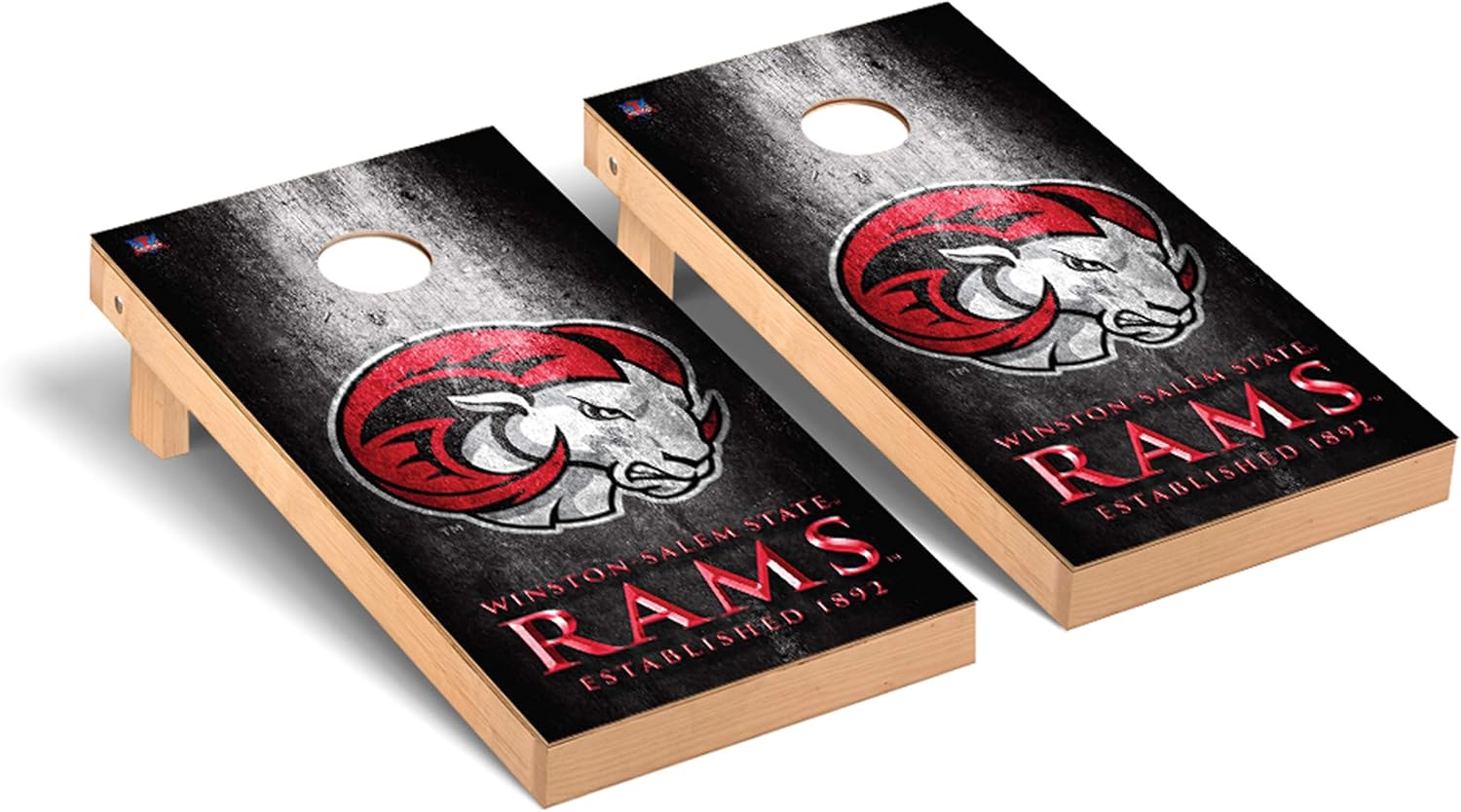 Victory Tailgate Regulation Collegiate NCAA Museum Series Cornhole Board Set - 2 Boards, 8 Bags - 600+ Teams Available