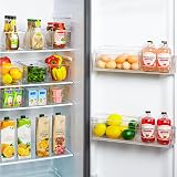 Vtopmart Clear Pantry Organizer Bins 6 Pack with Handles BPA Free view 6
